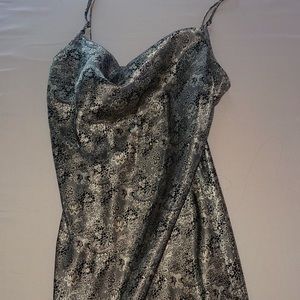 long silk dress